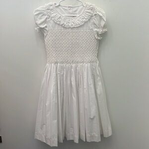 Antoinette Paris white smocked dress